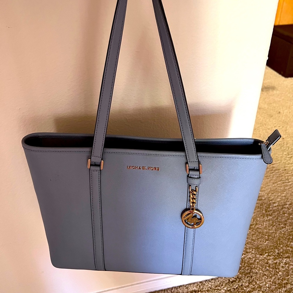 Sky blue big MK bag